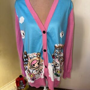 Tokidoki X Dolls Kill rare vintage cardigan sweater